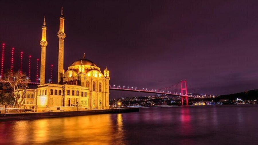 İstanbul Night Tour City Lights Shopping Street Food Ortakoy Bopshorus View