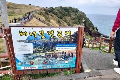 Private Tour woman diver place and waterfall in Jeju island