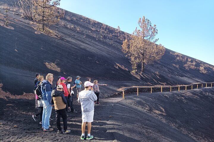 Tajogaite Volcano Visit near the crater Cumbre Vieja