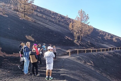 Tajogaite Volcano Visit near the crater Cumbre Vieja