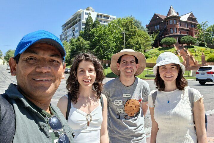 Our new European friends were fascinated by the history in the McCune mansion.