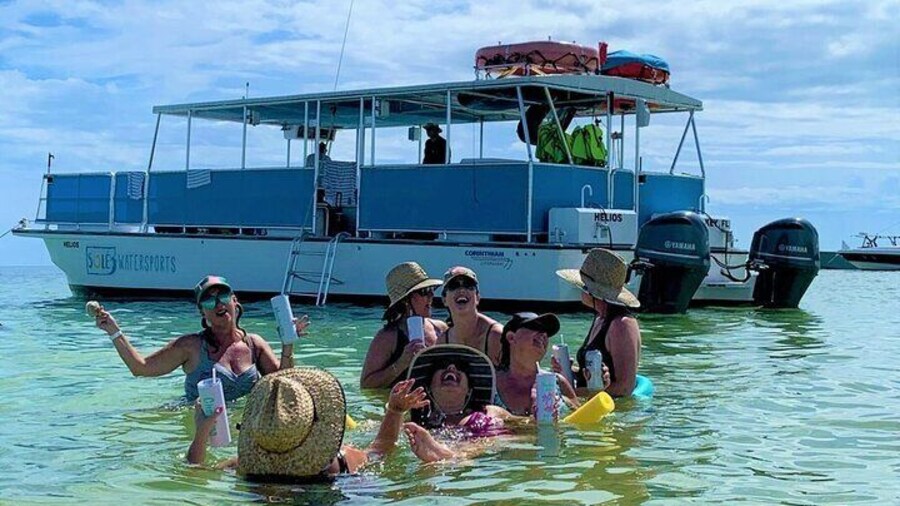 Girls' day at the sandbar!