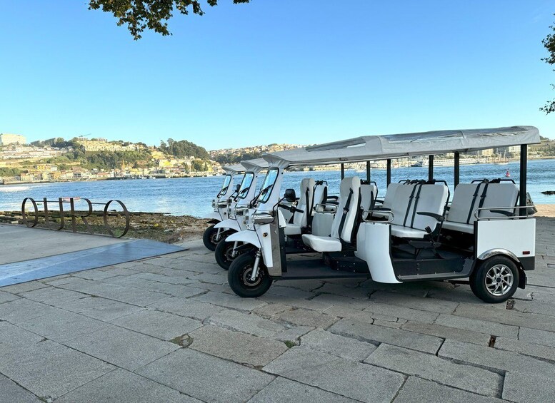 Picture 1 for Activity Porto: Private Tuk-Tuk Tour with Short Walks and Wine