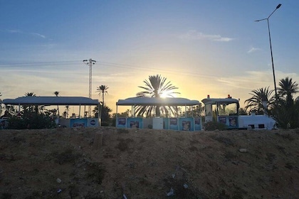 Small Tourist Train in Djerba: Landscapes and Gourmet Break