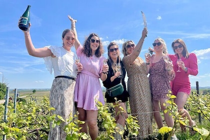 Sabrage and Viticulture and Triple Tasting in the Mountains of Reims