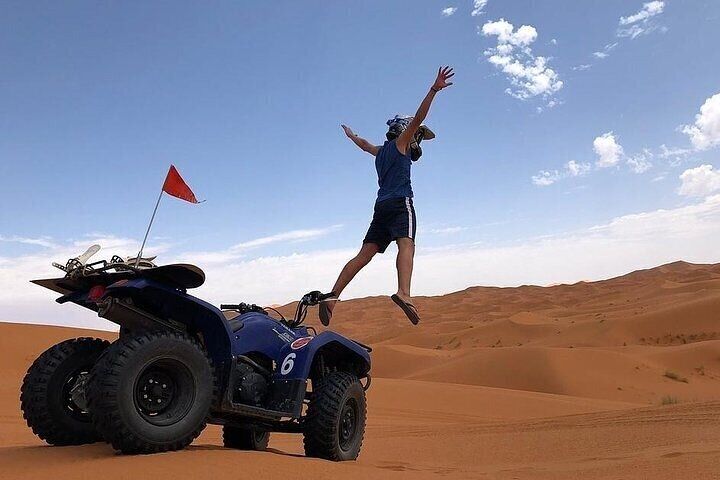1 hour quad biking merzouga desert dunes
