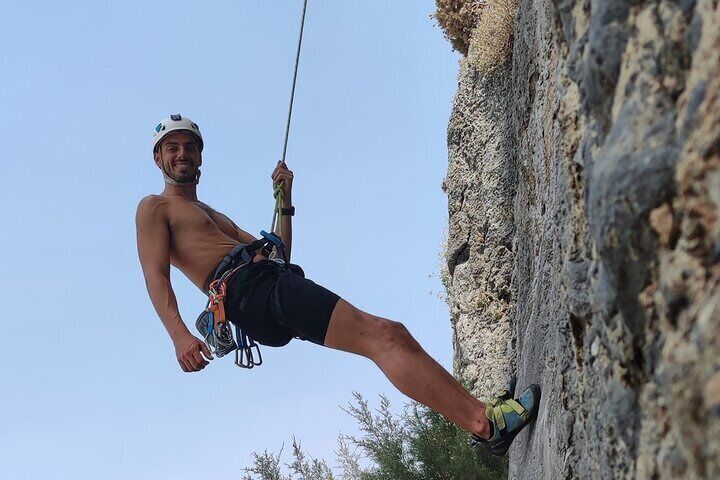 Rock Climbing in Athens with a Guide 