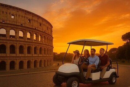 Golden Hour in Rome Sunset Golf Cart Tour