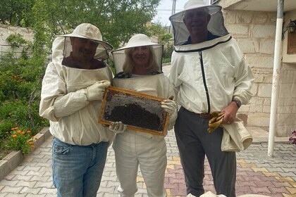 Harvest Fresh Honey from Cappadocia Beekeeping Experience