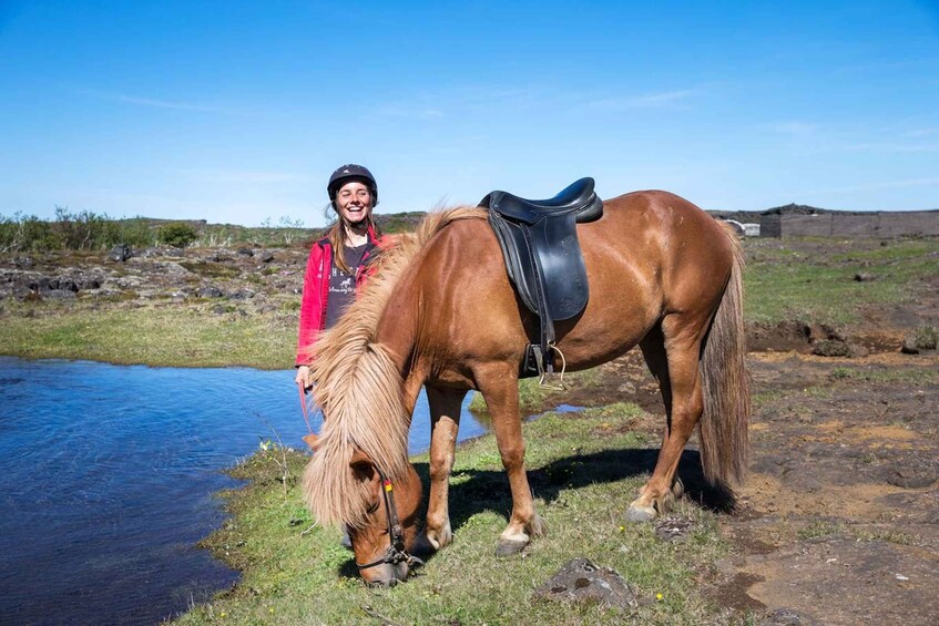 Picture 3 for Activity From Reykjavík: Icelandic Horse Riding Tour in Lava Fields