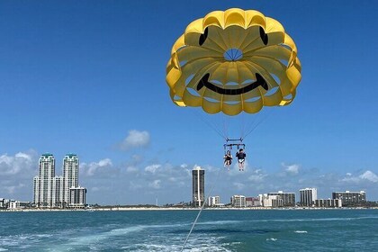 Ocean Parasailing over the Gulf of Mexico, South Padre Island