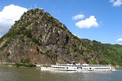 from Frankfurt: River Rhein, Ruedesheim, Loreley and Mini Cruise