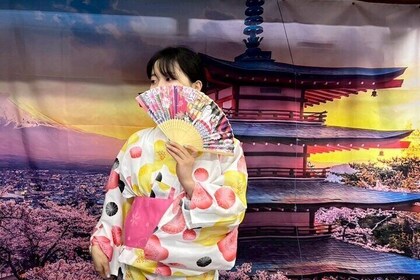 Traditional Kimono Experience near Mt Fuji and Lake Kawaguchiko