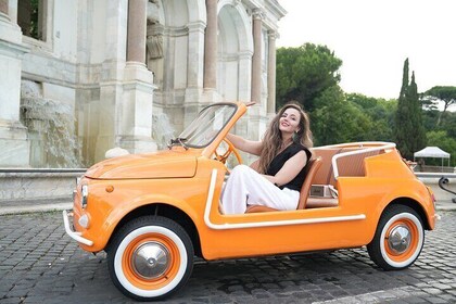 Cabriolet Vintage Fiat 500 City tour with Photoshoot
