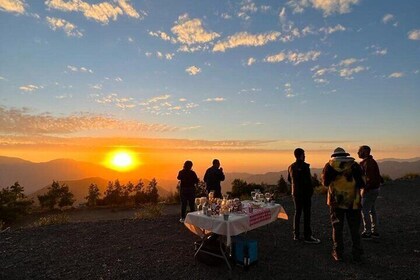 Sunset in the Andes Mountains Scenic Views and Picnic