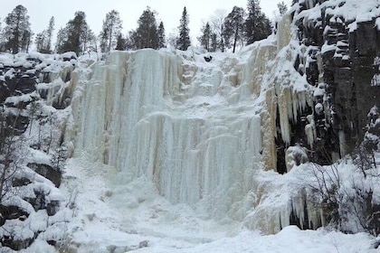 Korouoma Canyon Frozen Waterfalls