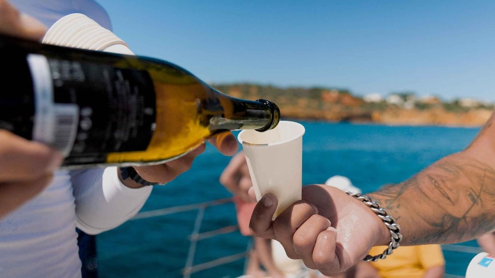 Picture 6 for Activity Albufeira: Caves and Coastline Catamaran Cruise to Benagil
