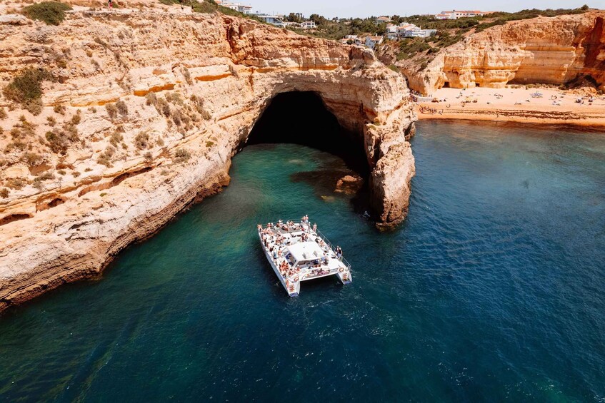 Picture 1 for Activity Albufeira: Caves and Coastline Catamaran Cruise to Benagil