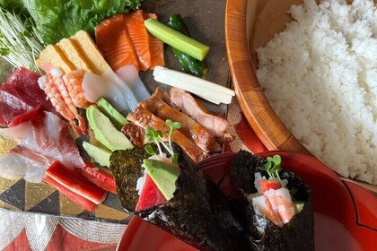 Ebisu Food Tasting Experience with Japanese Cooking Class