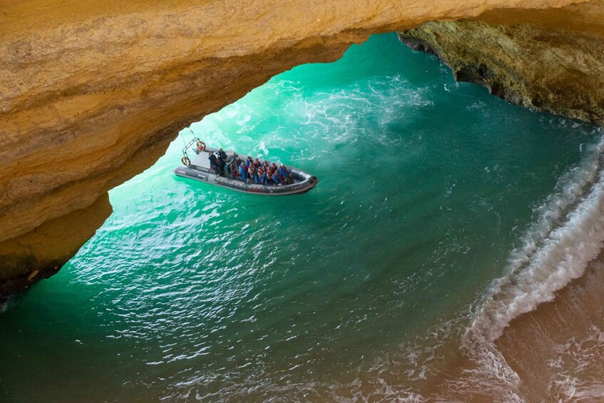 Picture 4 for Activity Albufeira: Dolphins, Benagil Caves and Coastline Boat Tour