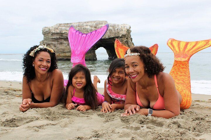 Mermaid family photoshoot Santa Cruz