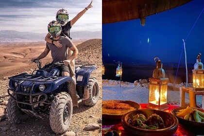 Golden Hour in Agafay: quad bike Quad Ride & Dinner [Private Transport]