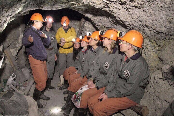 Mine Group inside Active Silve Mine at Potosi
