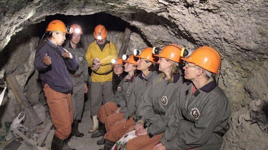 Mine Group inside Active Silve Mine at Potosi