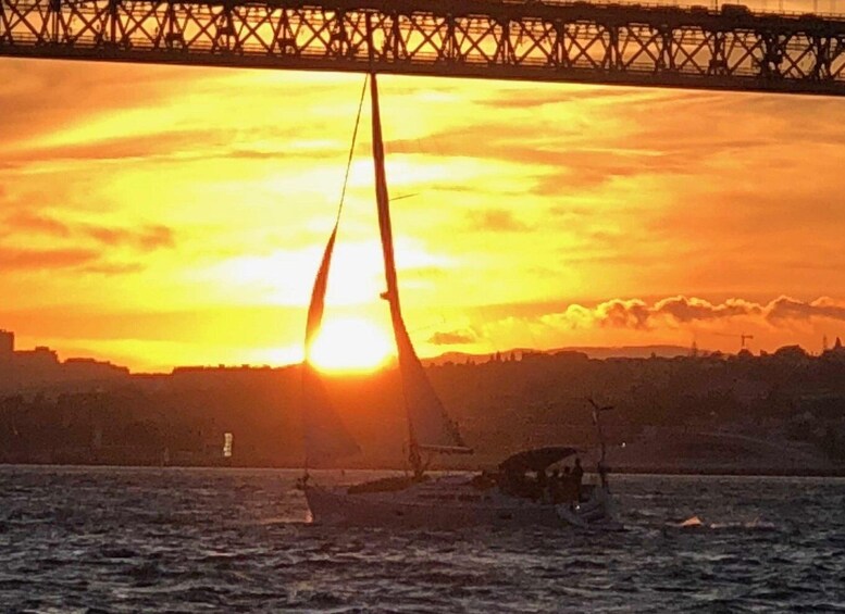 Picture 3 for Activity Lisbon: Private Sunset Sailing Tour with Champagne