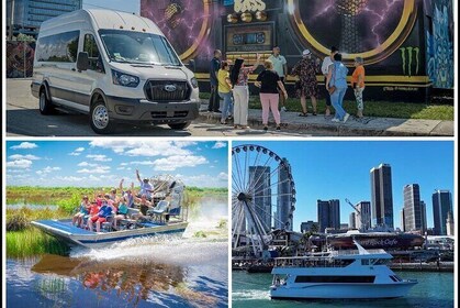 Miami Triple combo: City, Boat and Everglades tour (2 days)