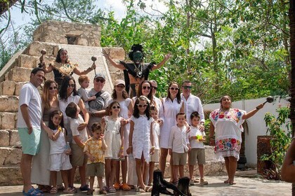 Small Group Shared Jeep Island Tour Mayan Park Cenote and Beach