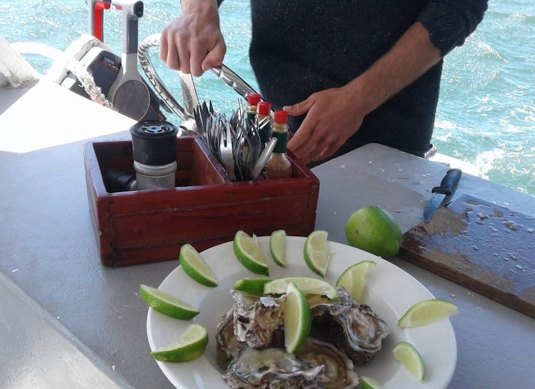 Picture 3 for Activity Knysna Lagoon Educational Oyster & White Wine Tasting Cruise