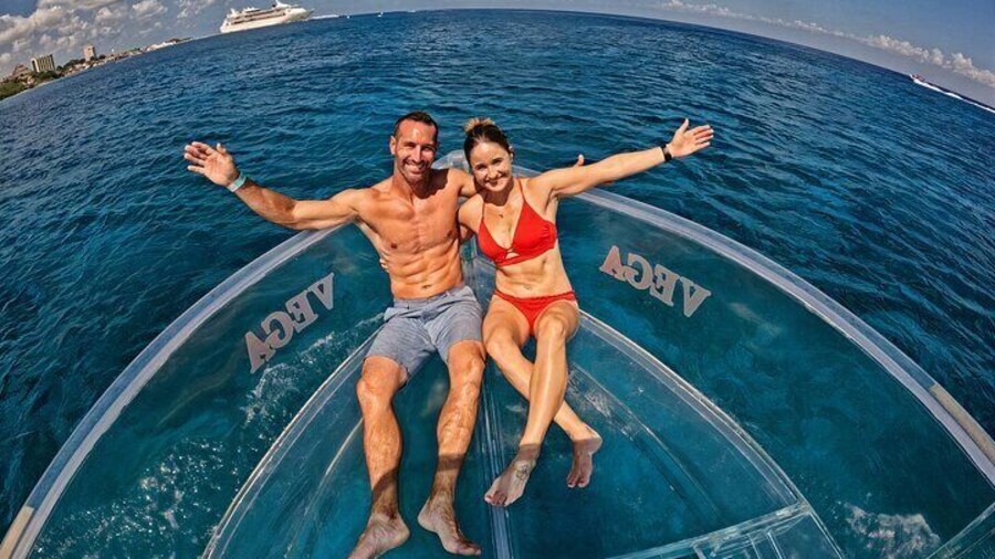 Transparent Boat Tour in Cozumel: See Marine Life Up Close