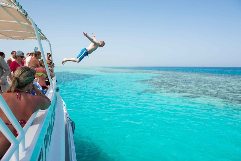 Picture 12 for Activity Hurghada: Dolphin Watching Boat Tour with Snorkeling & Lunch