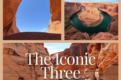 Iconic 3:Horseshoe Bend,Antelope Canyon & Insta-Famous Shell Cave