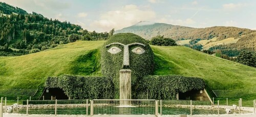 Wattens: entrada a Swarovski Crystal Worlds