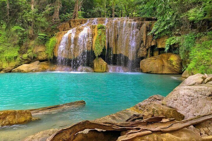 Kanchanaburi Day Trip: WWII Death Railway & Erawan Falls