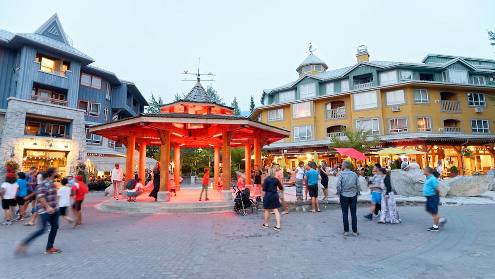 Whistler village scene 