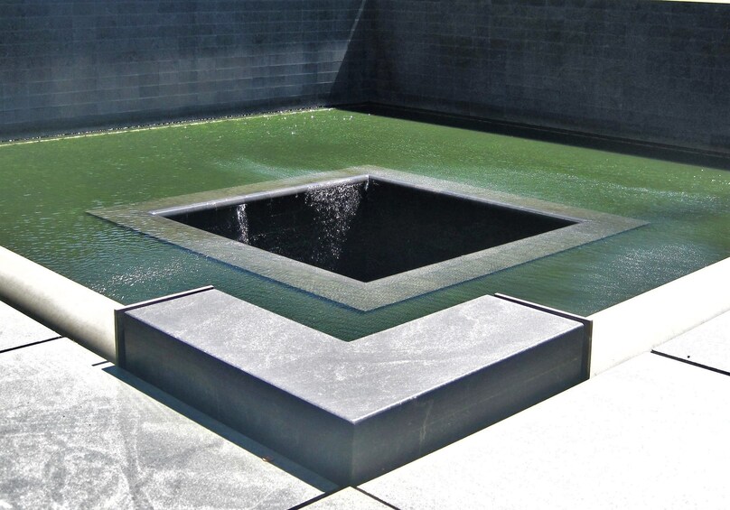 Fountain at 9/11 Memorial in New York