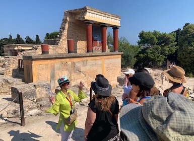 Heraklion: Tour guidato a piedi del Palazzo di Cnosso senza salti di linea