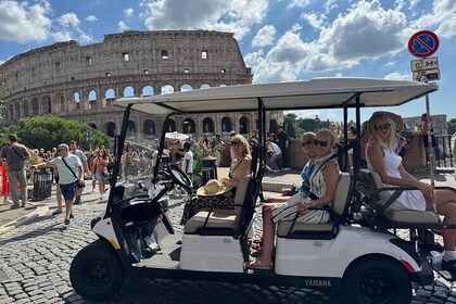 Rome : 3-Hour Golf Cart Tour with Food Tasting