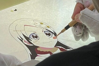 Anime Cel Painting Workshop with Anime Coloring Artist in Tokyo