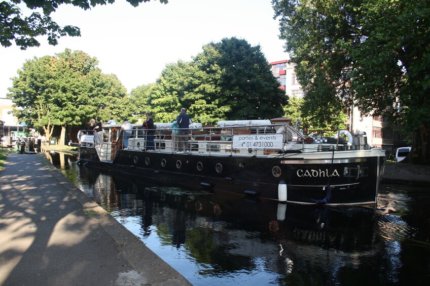 Show item 3 of 7. Canal Boat Restaurant in Dublin's Grand Canal
