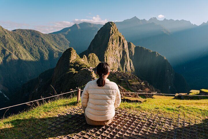 View point from the upper part of machu picchu
