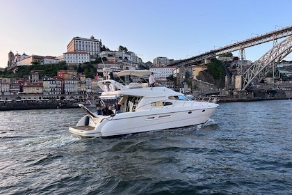 Porto: Luxury yacht cruise with wine and snack tasting