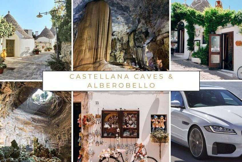 Alberobello & Castellana Caves: private tour from Bari