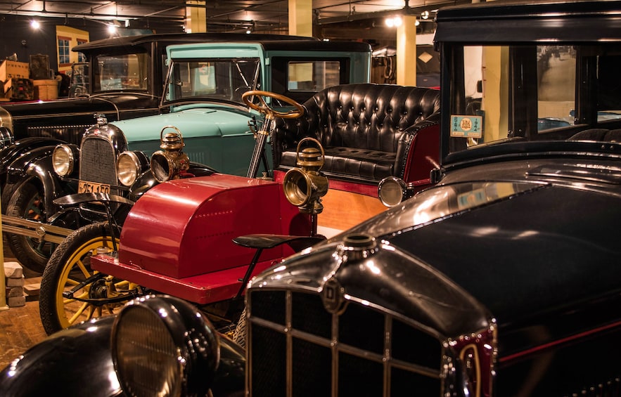 Vintage cars at Canadian Automative Museum in Toronto