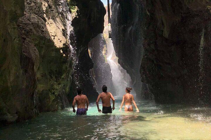 River Trekking at Kourtaliotis Gorge Waterfalls 
