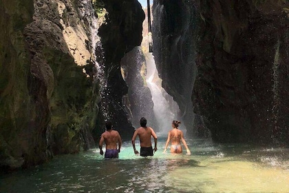 River Trekking at Kourtaliotiko Gorge Waterfalls