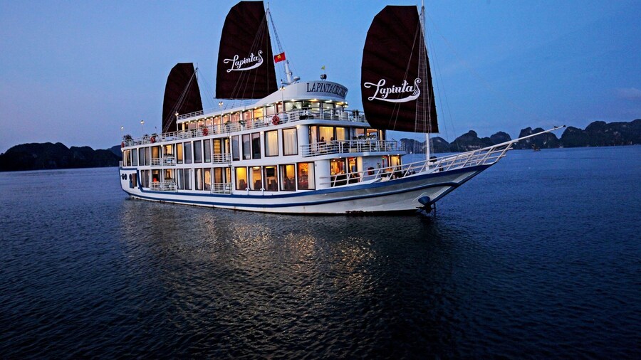 Evening view of La Pinta Luxury Cruise